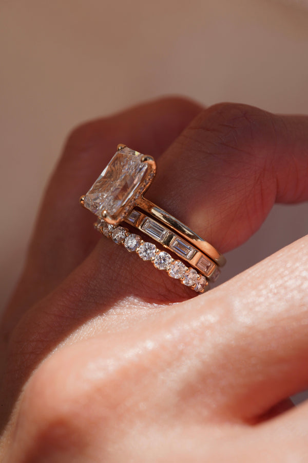 Lab Grown Baguette Prism Band