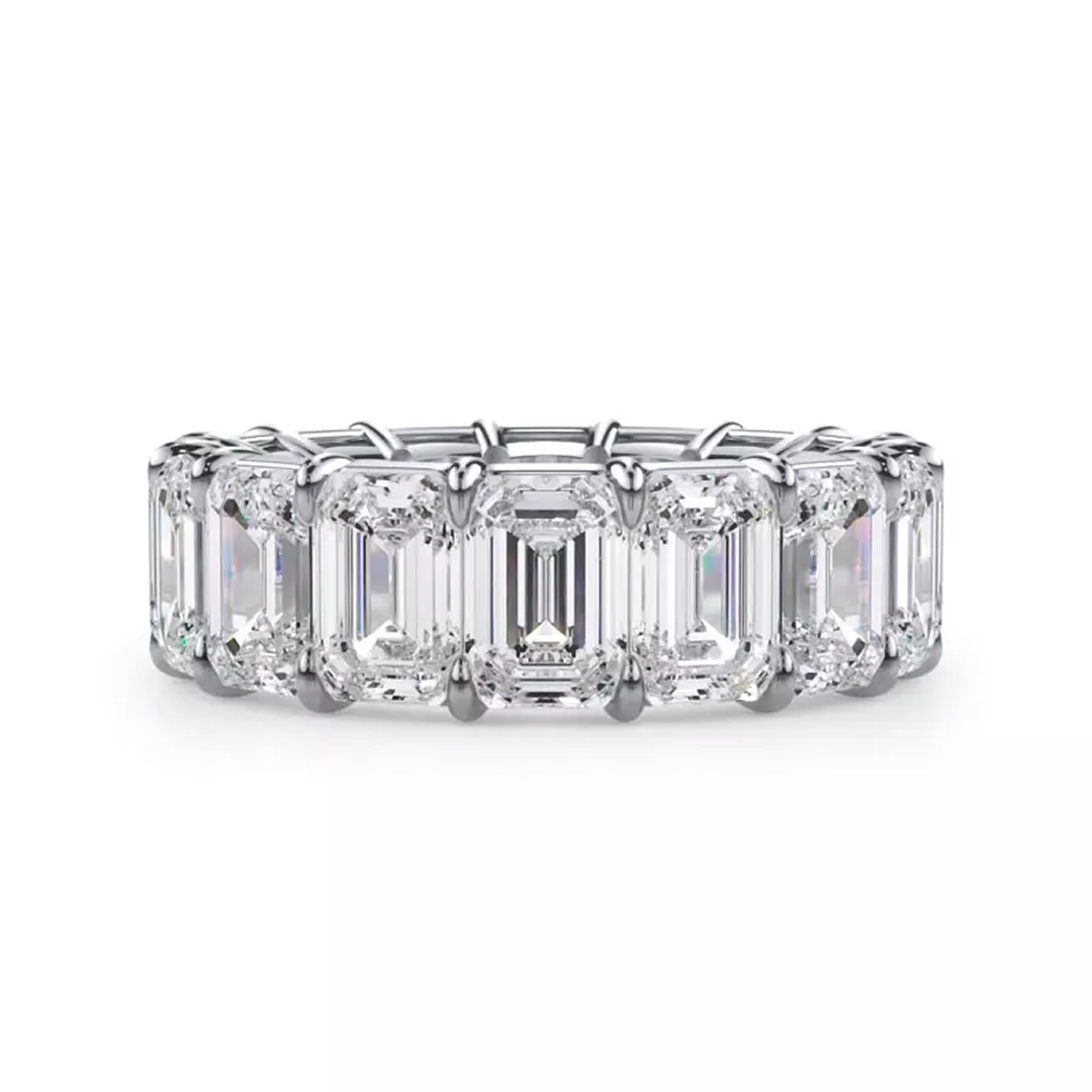 Emerald Cut Lab Eternity