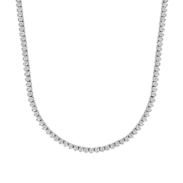 Three-Prong Tennis Necklace