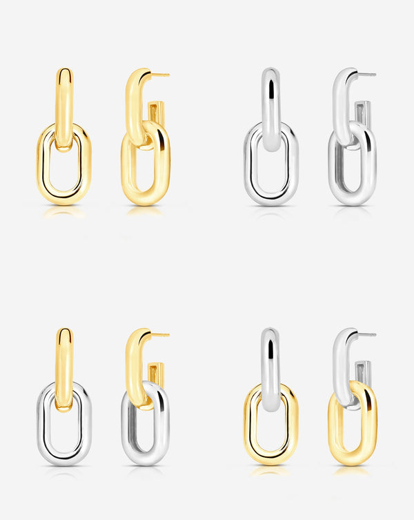 Multiway Cloud Link Earrings