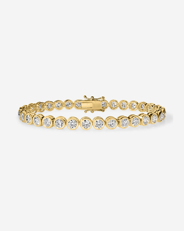 Bezel Diamond Tennis Bracelet
