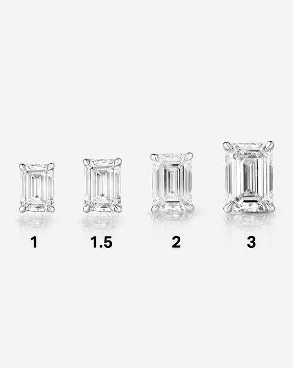 Emerald Lab Diamond Studs