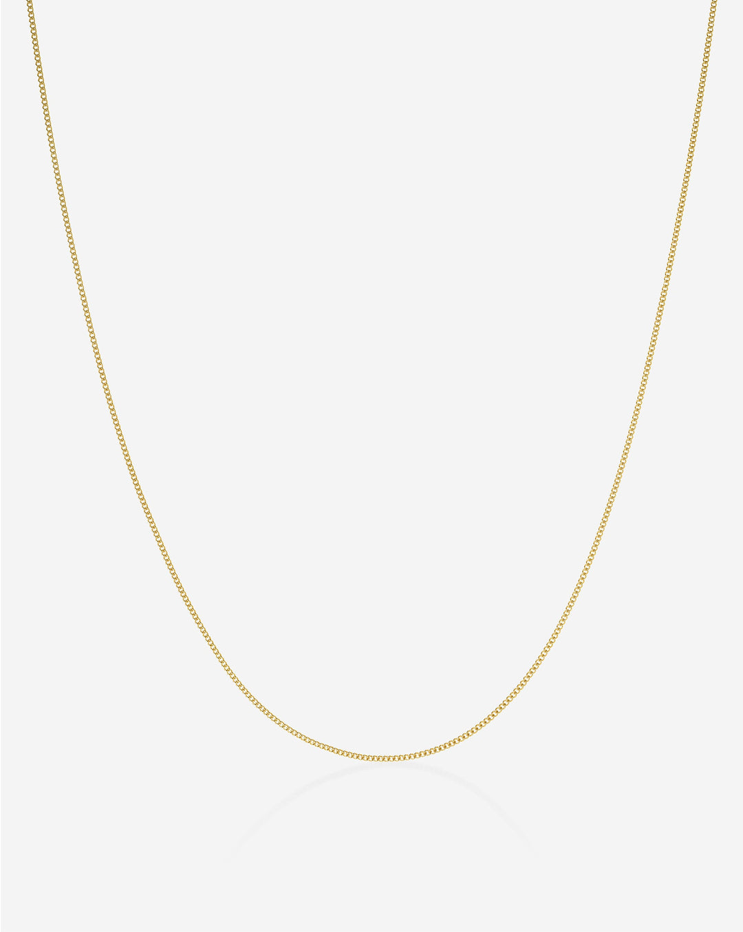 Diamond Cut Curb Chain Necklace