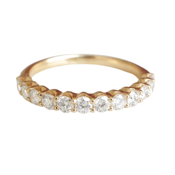 Lab Grown Double Shared Prong Diamond Band